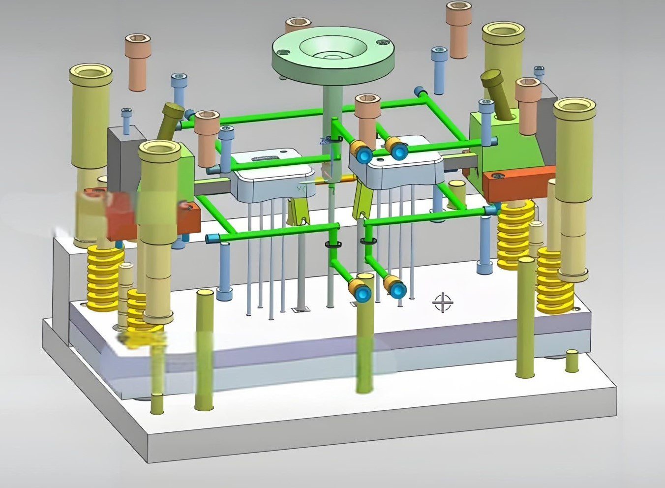 diseño de refrigeración de molde de inyección de plásticos